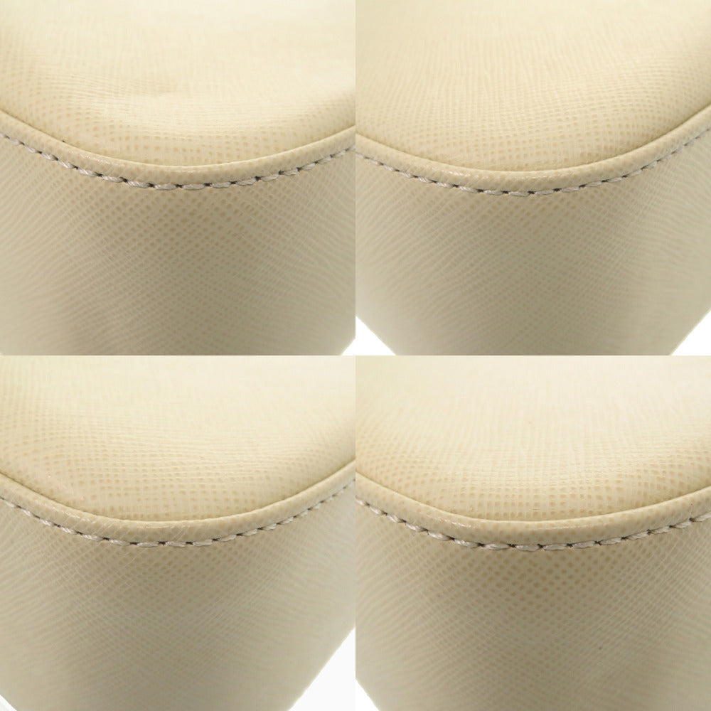 BURBERRY Shoulder Bag leather Ivory One Shoulder Bag Nova Check Women Used Authentic