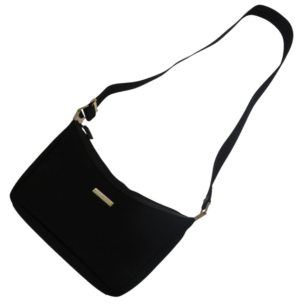 GUCCI Shoulder Bag canvas black logo Women Used Authentic