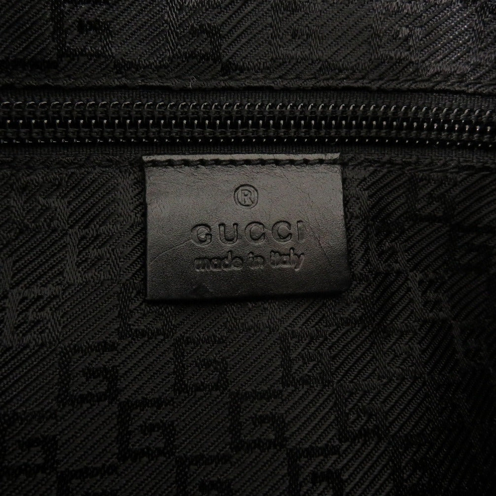 GUCCI Shoulder Bag canvas black logo Women Used Authentic