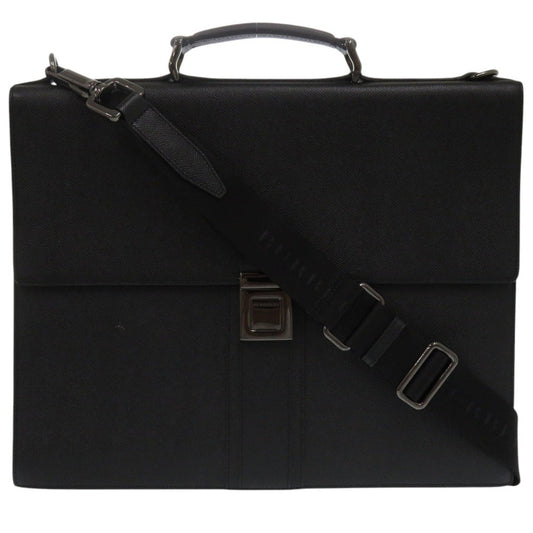 BURBERRY Business bag leather black 2WAY unisex(Unisex) Used Authentic