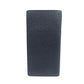 LOUIS VUITTON Long Wallet Purse M30502 Taiga Navy Taiga Portefeuille Braza mens Used Authentic