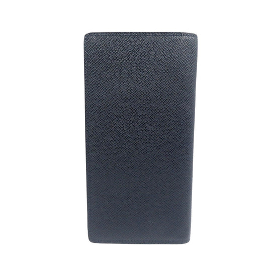 LOUIS VUITTON Long Wallet Purse M30502 Taiga Navy Taiga Portefeuille Braza mens Used Authentic