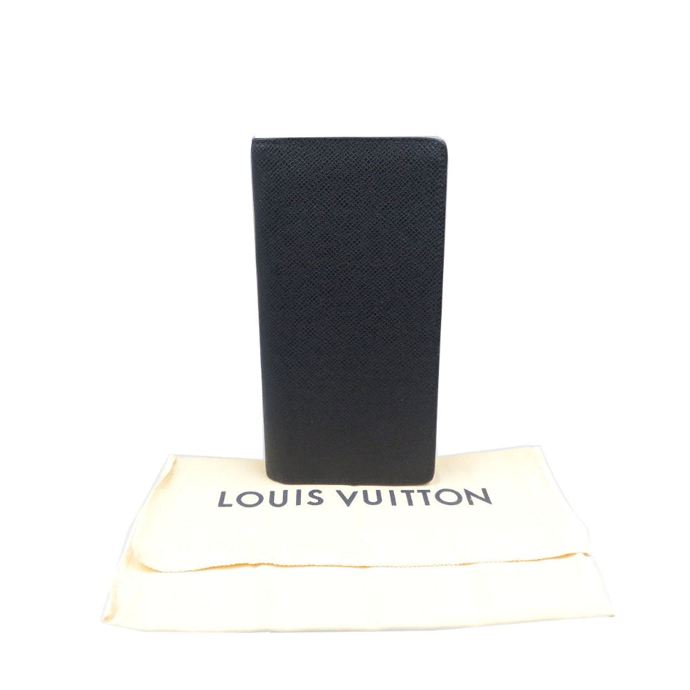 LOUIS VUITTON Long Wallet Purse M30502 Taiga Navy Taiga Portefeuille Braza mens Used Authentic