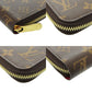 LOUIS VUITTON Long Wallet Purse M41895 Monogram canvas Fuchsia Zip Around Monogram Zippy wallet Women Used Authentic