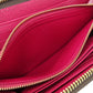 LOUIS VUITTON Long Wallet Purse M41895 Monogram canvas Fuchsia Zip Around Monogram Zippy wallet Women Used Authentic
