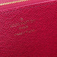 LOUIS VUITTON Long Wallet Purse M41895 Monogram canvas Fuchsia Zip Around Monogram Zippy wallet Women Used Authentic
