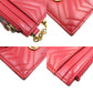 GUCCI Coin case 627064 leather Red GG Marmont Women Used Authentic