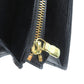 LOUIS VUITTON Long Wallet Purse M63592 Epi Leather Noir Two fold Epi Pochette Porto Monnet Credit mens Used Authentic