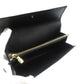 LOUIS VUITTON Long Wallet Purse M63592 Epi Leather Noir Two fold Epi Pochette Porto Monnet Credit mens Used Authentic