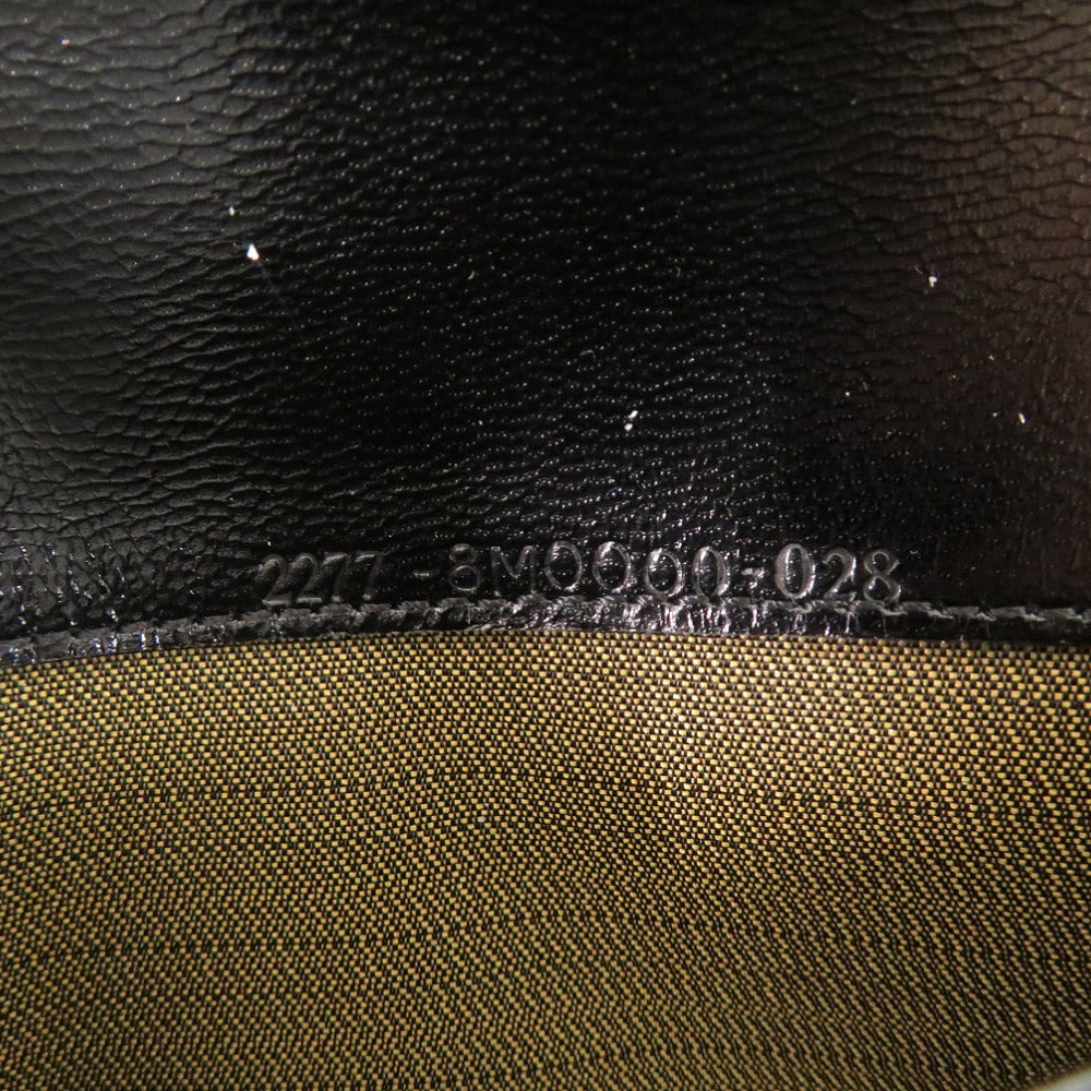 FENDI Long Wallet Purse 8M0000 Canvas, Leather beige Leopard Leopard Pattern Women Used Authentic