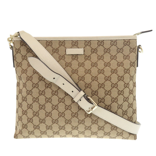 GUCCI Shoulder Bag 388924 GG canvas beige GG canvas Women Used Authentic