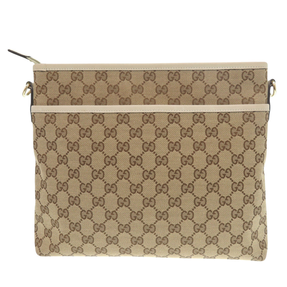 GUCCI Shoulder Bag 388924 GG canvas beige GG canvas Women Used Authentic