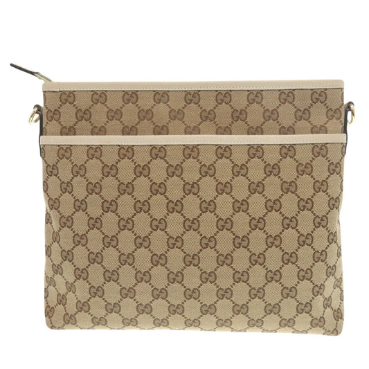 GUCCI Shoulder Bag 388924 GG canvas beige GG canvas Women Used Authentic
