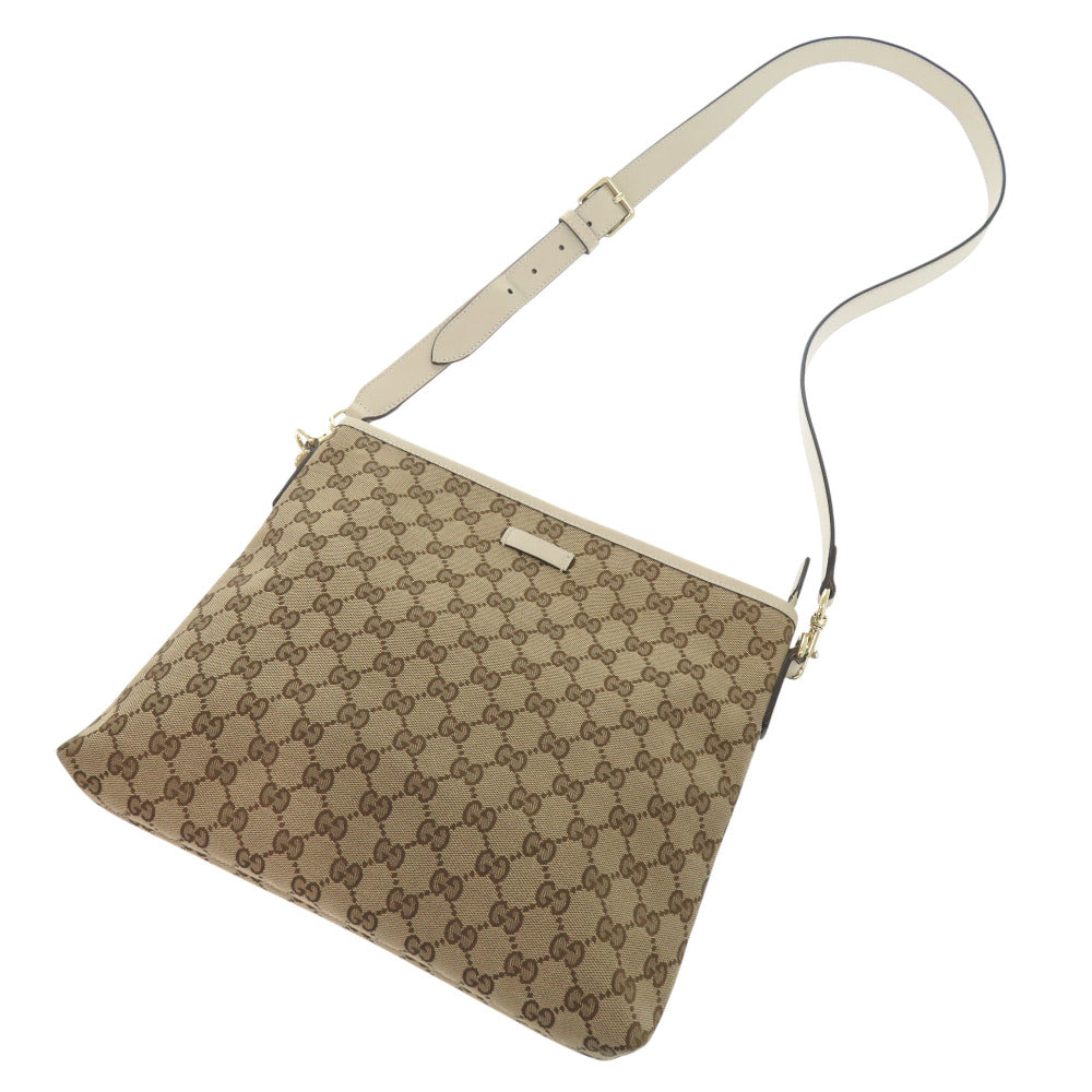 GUCCI Shoulder Bag 388924 GG canvas beige GG canvas Women Used Authentic