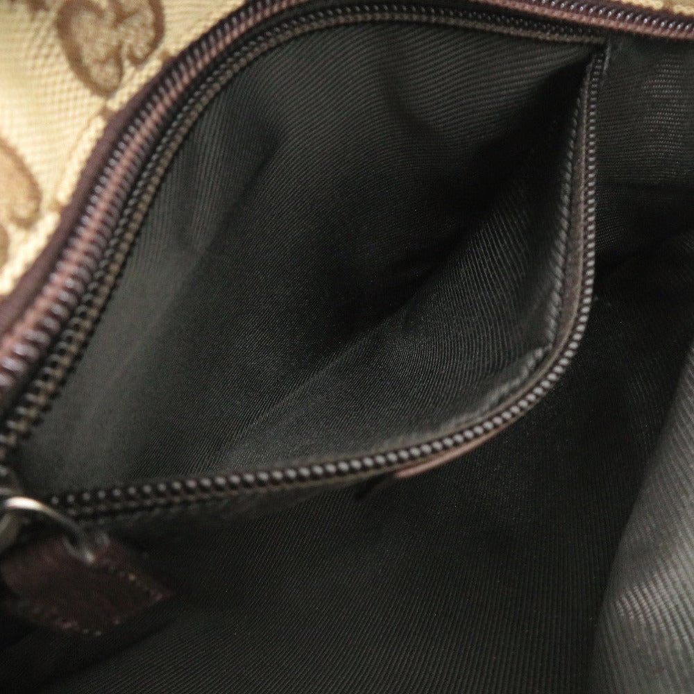 GUCCI Shoulder Bag 132907 GG canvas Brown