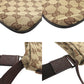GUCCI Shoulder Bag 132907 GG canvas Brown