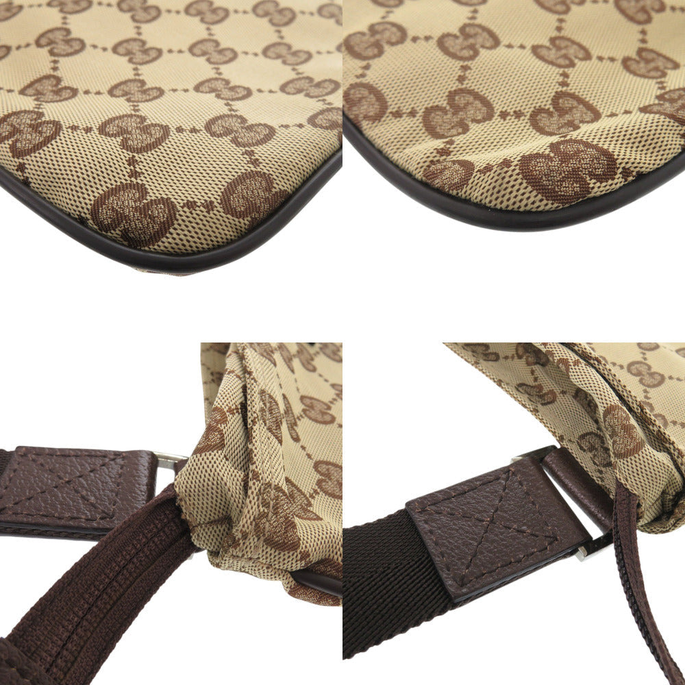 GUCCI Shoulder Bag 132907 GG canvas Brown