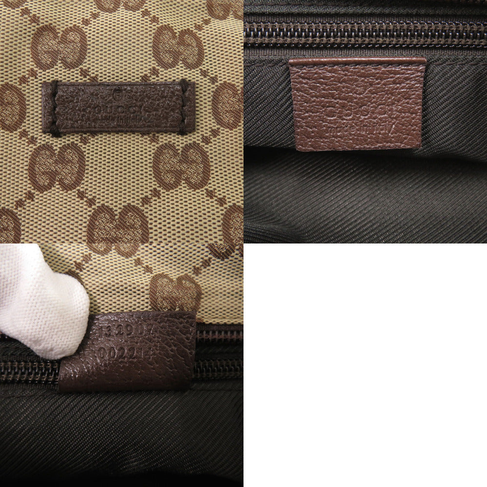GUCCI Shoulder Bag 132907 GG canvas Brown