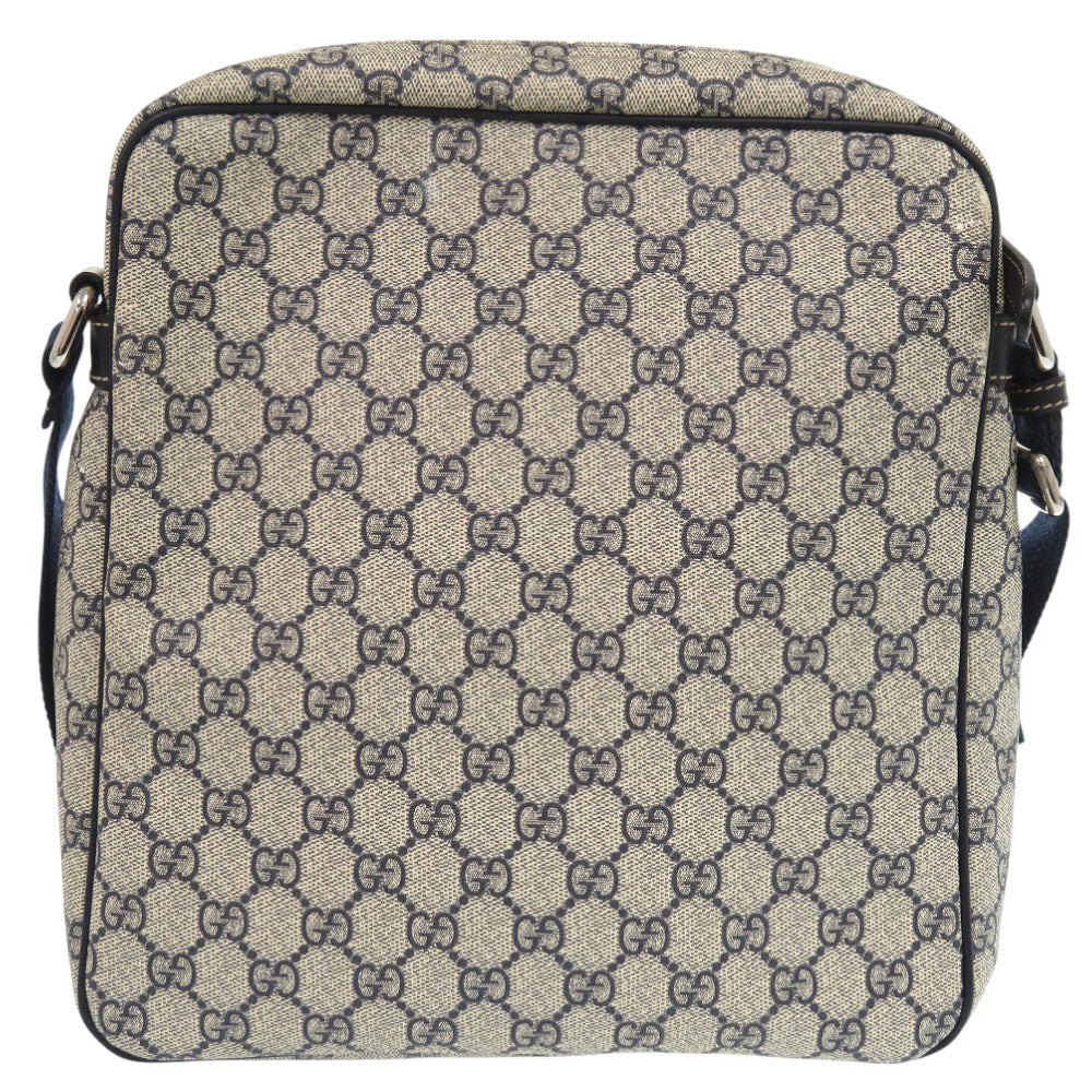 GUCCI Shoulder Bag 201448 GG Supreme Canvas Navy unisex(Unisex) Used Authentic