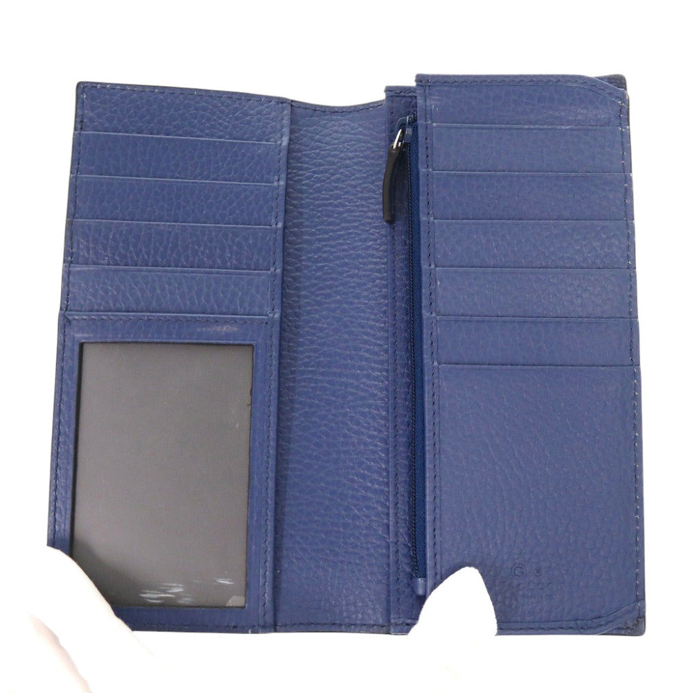 GUCCI Long Wallet Purse 610467-2067 leather black Interlocking