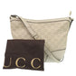 GUCCI Shoulder Bag 257072 leather Ivory Lovely heart