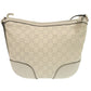 GUCCI Shoulder Bag 257072 leather Ivory Lovely heart