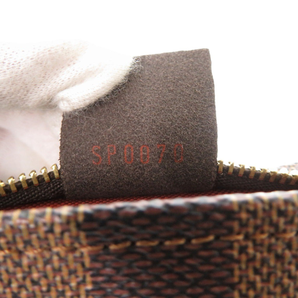 LOUIS VUITTON Handbag Damier canvas Brown Damier Truth makeup Women Used Authentic