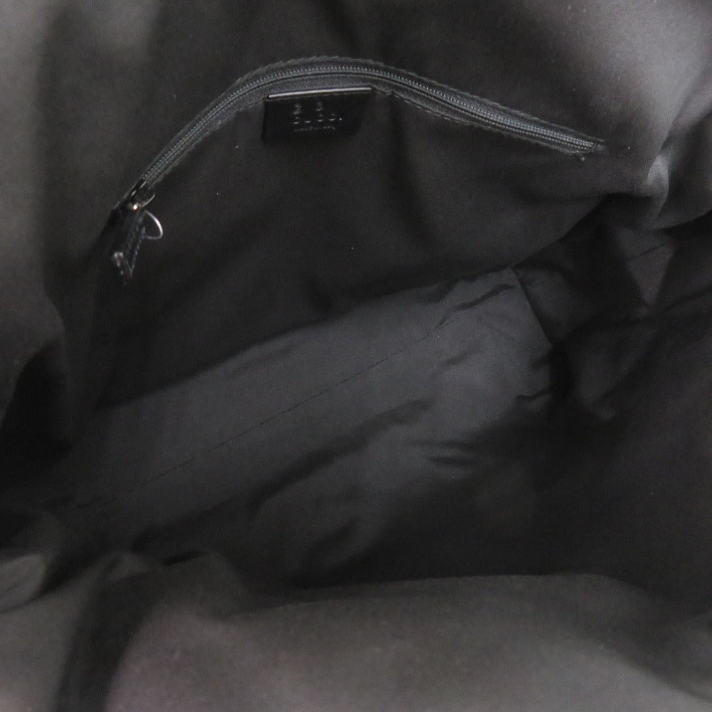 GUCCI Tote Bag 257290 leather black Guccisima