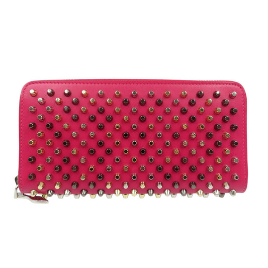 Christian Louboutin Long Wallet Purse 1175161 leather Rosa Panettone Women Used Authentic