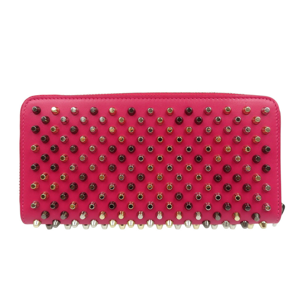 Christian Louboutin Long Wallet Purse 1175161 leather Rosa Panettone Women Used Authentic
