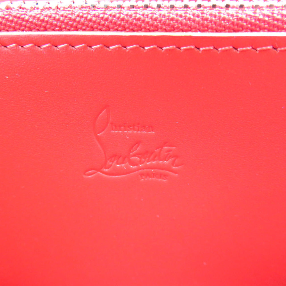 Christian Louboutin Long Wallet Purse 1175161 leather Rosa Panettone Women Used Authentic