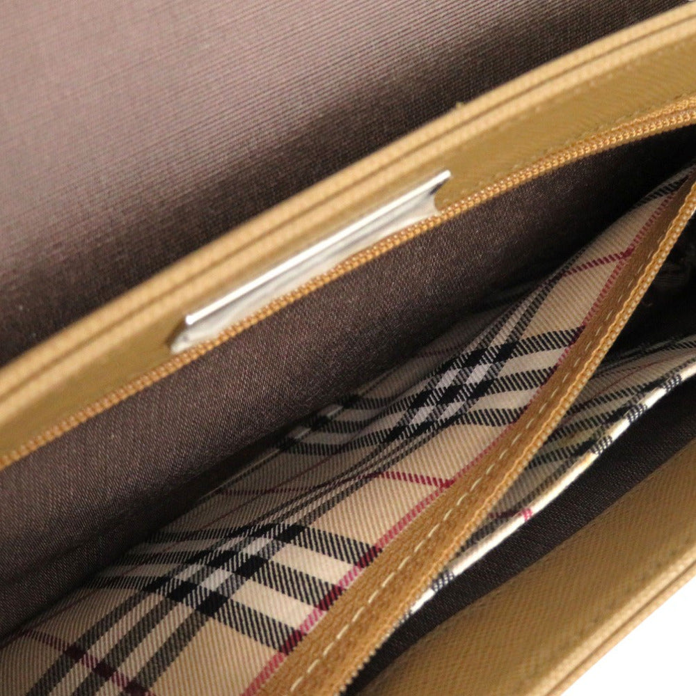 BURBERRY Shoulder Bag leather khaki
