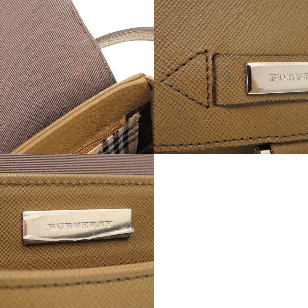 BURBERRY Shoulder Bag leather khaki