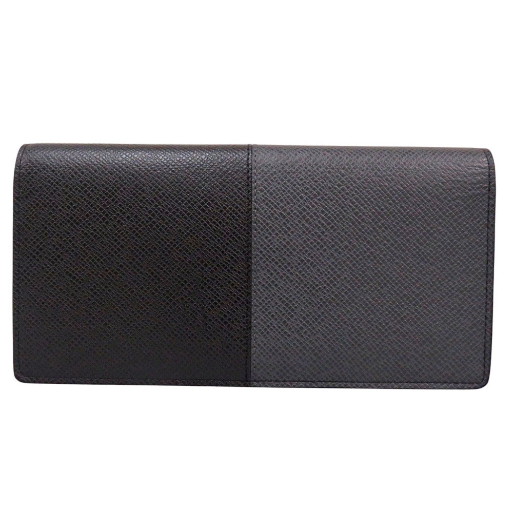 LOUIS VUITTON Long Wallet Purse M30715 Taiga gray Taiga Portefeuille Plaza NM mens Used Authentic