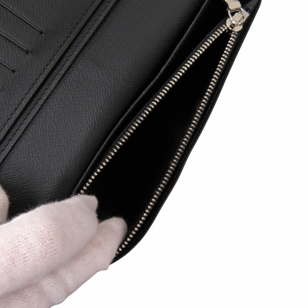 LOUIS VUITTON Long Wallet Purse M30715 Taiga gray Taiga Portefeuille Plaza NM mens Used Authentic