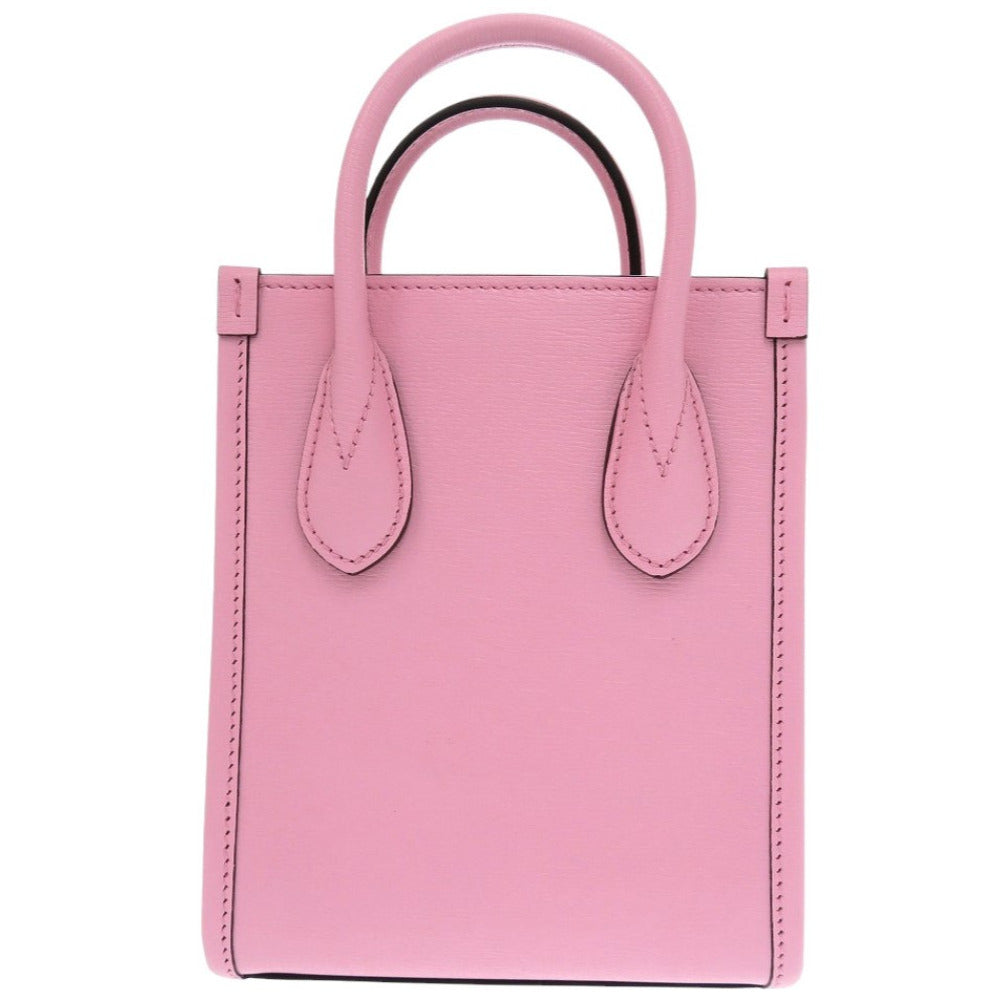 GUCCI Handbag 671623 leather pink Bananya collaboration Women Used Authentic