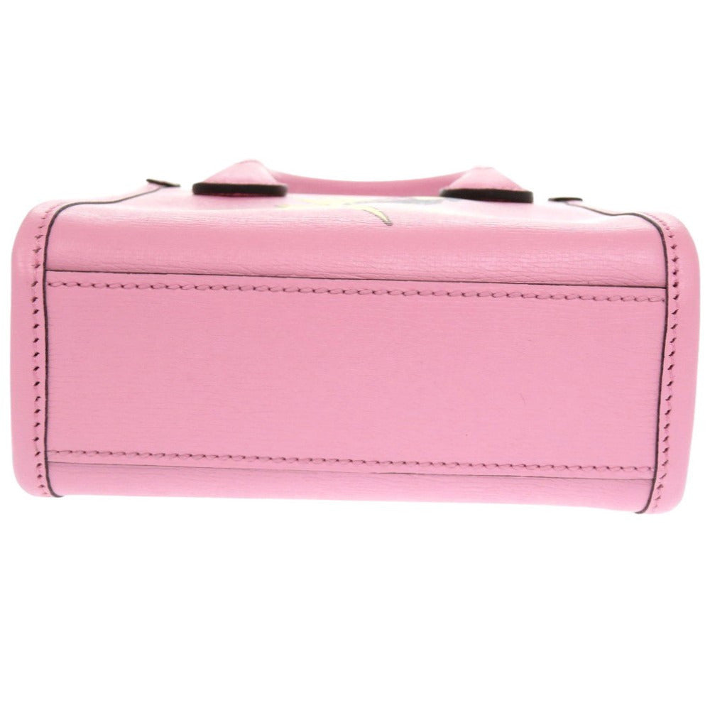 GUCCI Handbag 671623 leather pink Bananya collaboration Women Used Authentic
