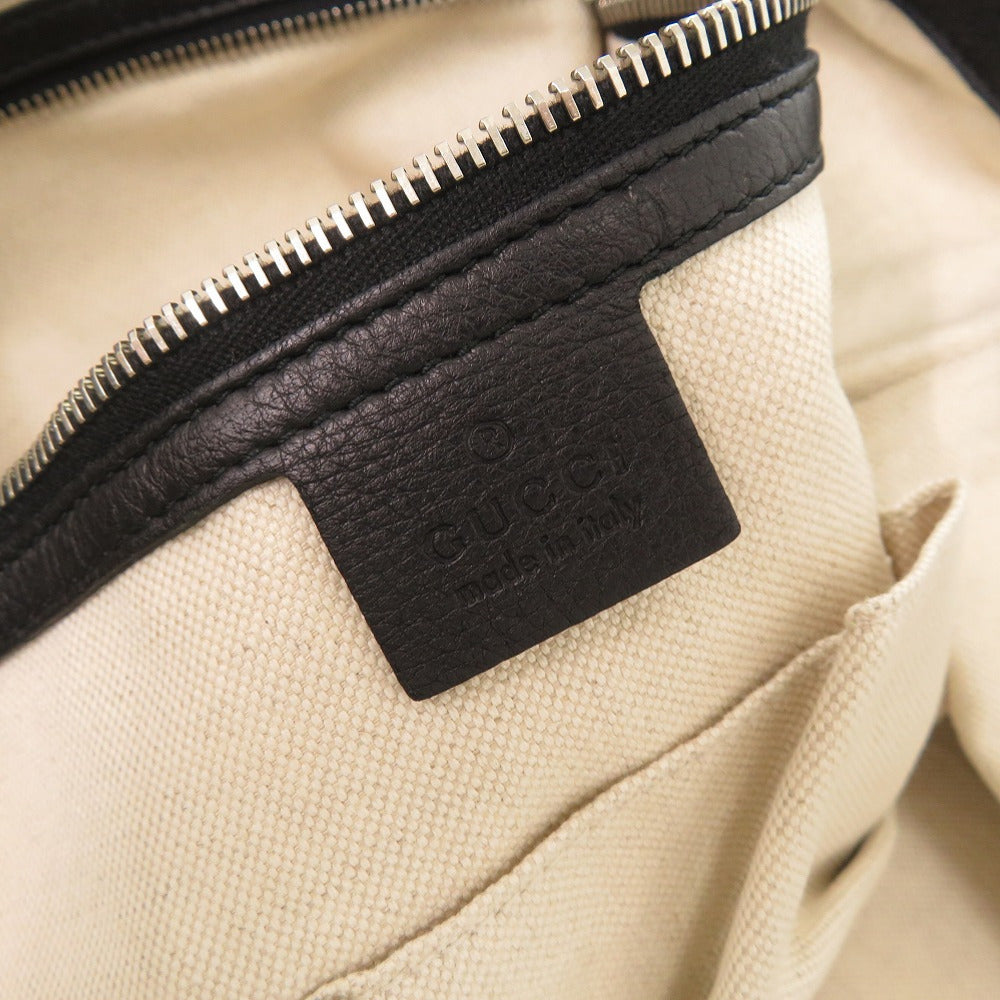 GUCCI Shoulder Bag 243308 leather black