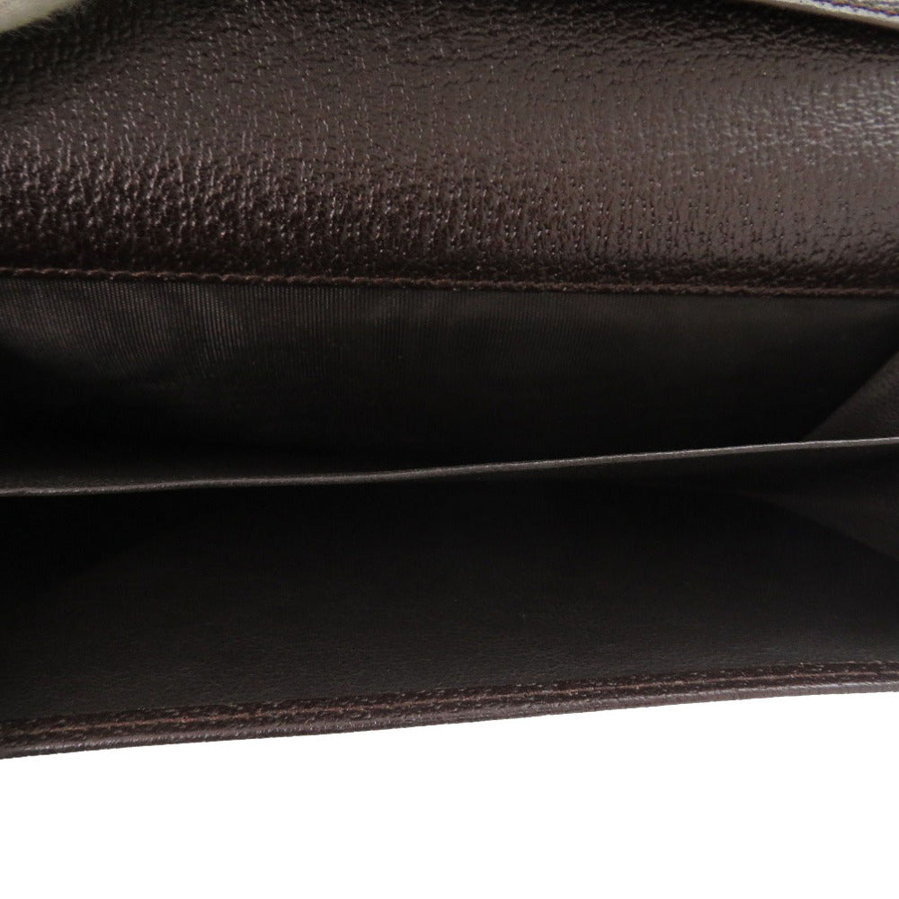 GUCCI Long Wallet Purse 112715 GG canvas beige Women Used Authentic