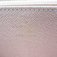 LOUIS VUITTON Long Wallet Purse N60046 Damier canvas Rose Valerie Damier Zippy wallet Women Used Authentic