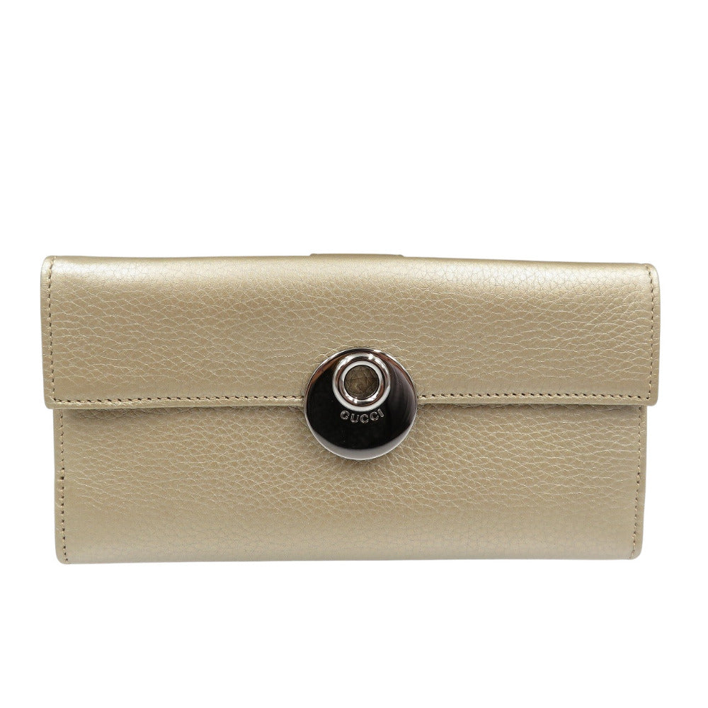 GUCCI Long Wallet Purse 231835 leather Champagne