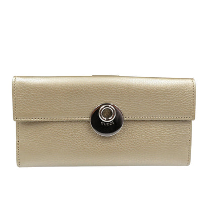 GUCCI Long Wallet Purse 231835 leather Champagne