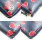 GUCCI Long Wallet Purse 309705 leather Navy