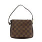 LOUIS VUITTON Handbag N51982 Damier canvas Brown Damier Truth makeup
