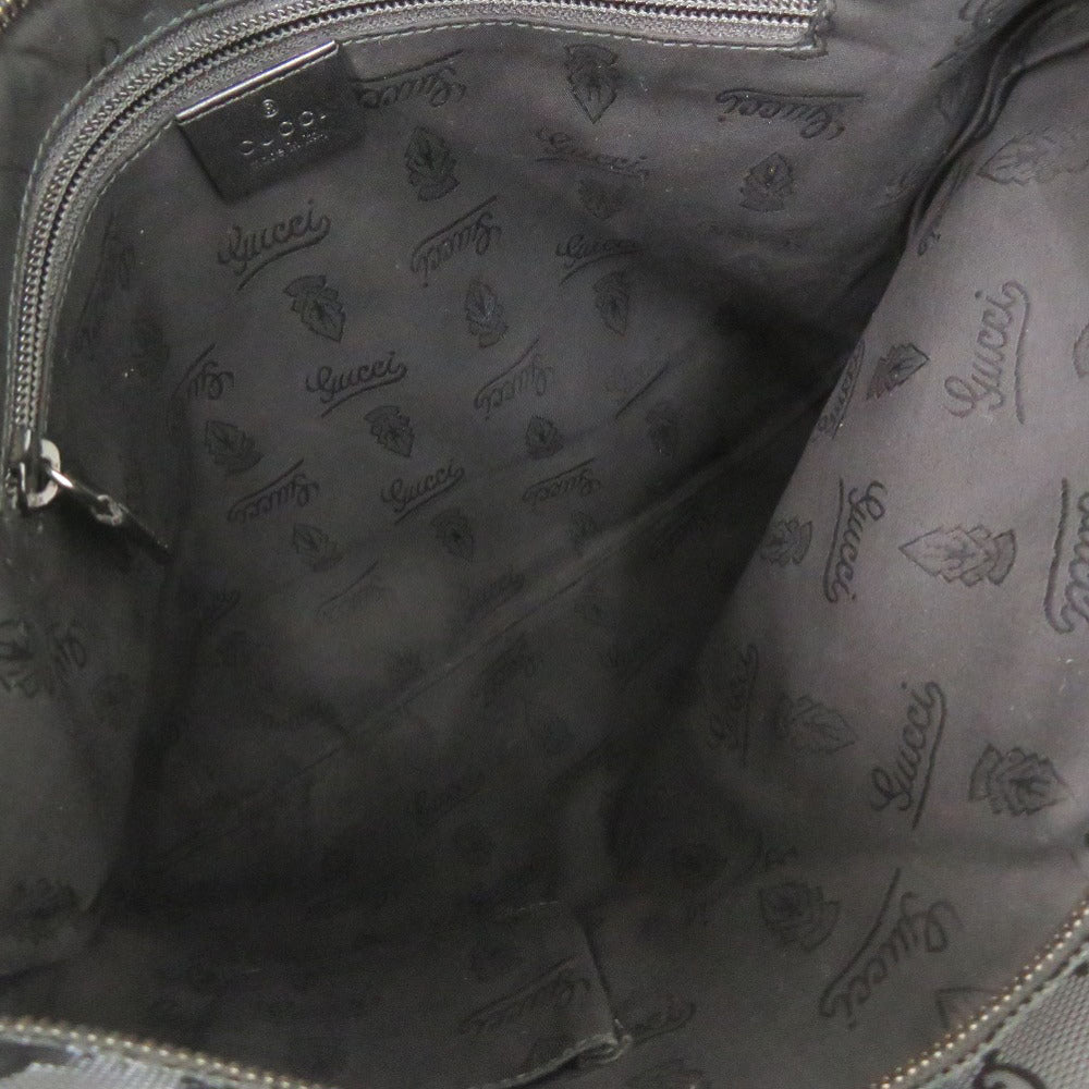 GUCCI Shoulder Bag 201446 PVC, Leather black GG implementation