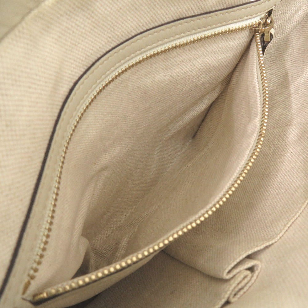 GUCCI Shoulder Bag leather Ivory Lovely heart