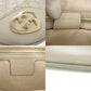 GUCCI Shoulder Bag leather Ivory Lovely heart