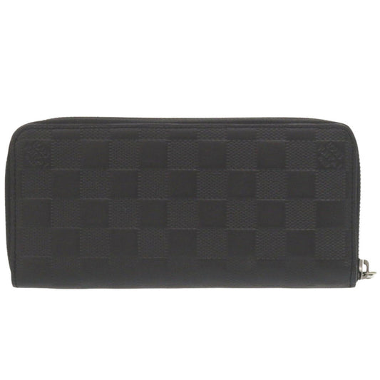 LOUIS VUITTON Long Wallet Purse N63548 Damier Anfini onyx Damier Zippy Wallet Vertical mens Used Authentic