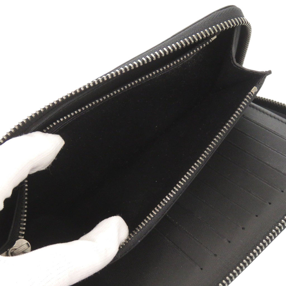 LOUIS VUITTON Long Wallet Purse N63548 Damier Anfini onyx Damier Zippy Wallet Vertical mens Used Authentic
