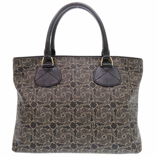 CELINE Handbag PVC, Leather Brown Monkey line Women Used Authentic